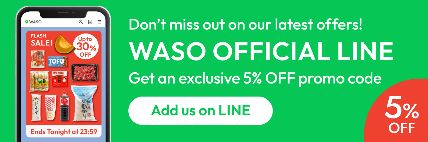 Add WASO as your Line Friend. Get your exclusive coupon now!