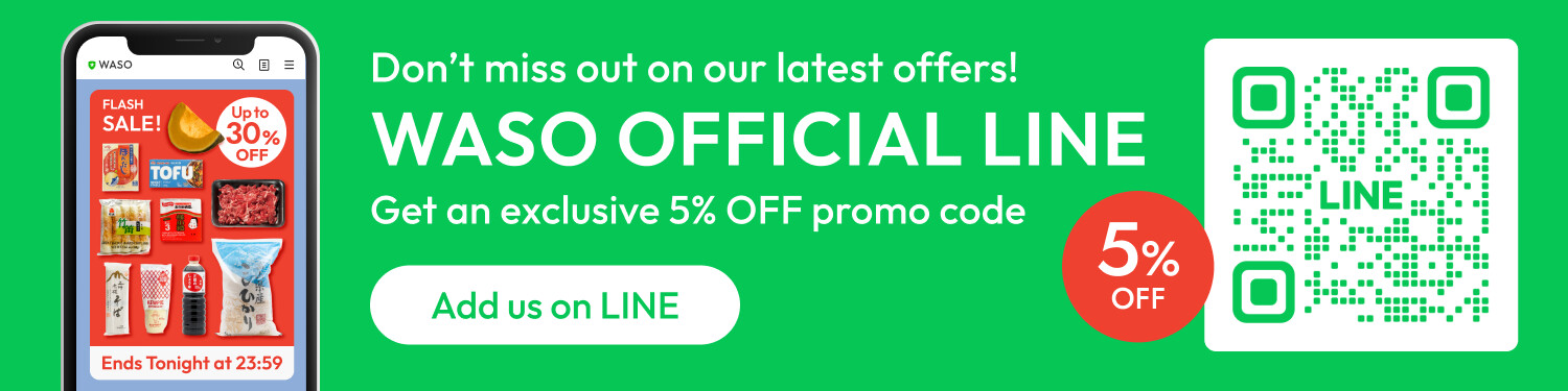 Add WASO as your Line Friend. Get your exclusive coupon now!