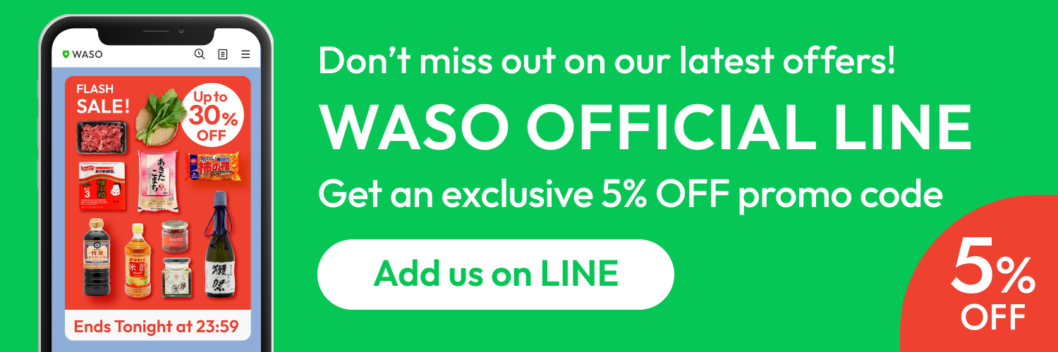 Add WASO as your Line Friend. Get your exclusive coupon now!