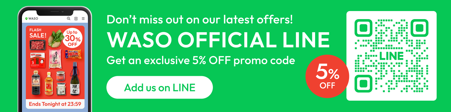 Add WASO as your Line Friend. Get your exclusive coupon now!
