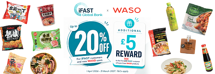 WASO × iFAST Global Bank Exclusive Customer Offer — Round 2!🌟