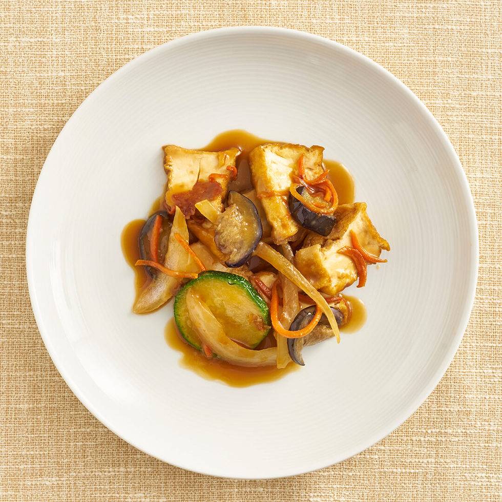 Yuzu Miso Tofu (Ve)/ 厚揚げ豆腐のゆず胡椒味噌炒め