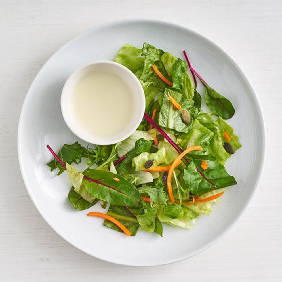 Mizuna salad (V)