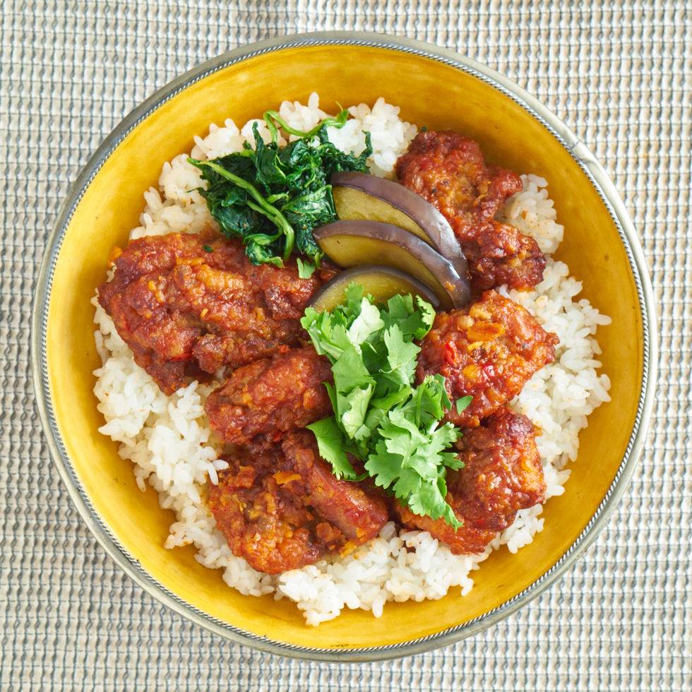 Spicy Fried Chicken Bowl