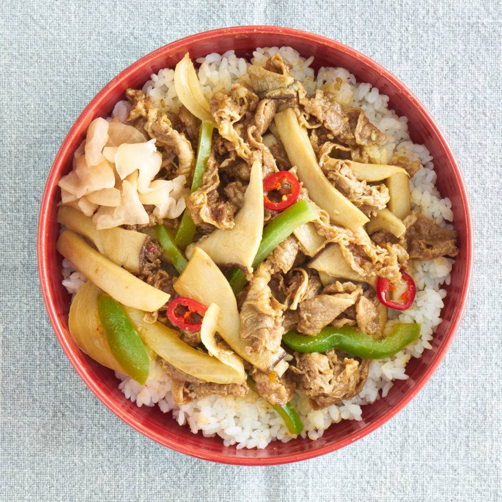 Stir-fried Beef with Green Pepper Bowl