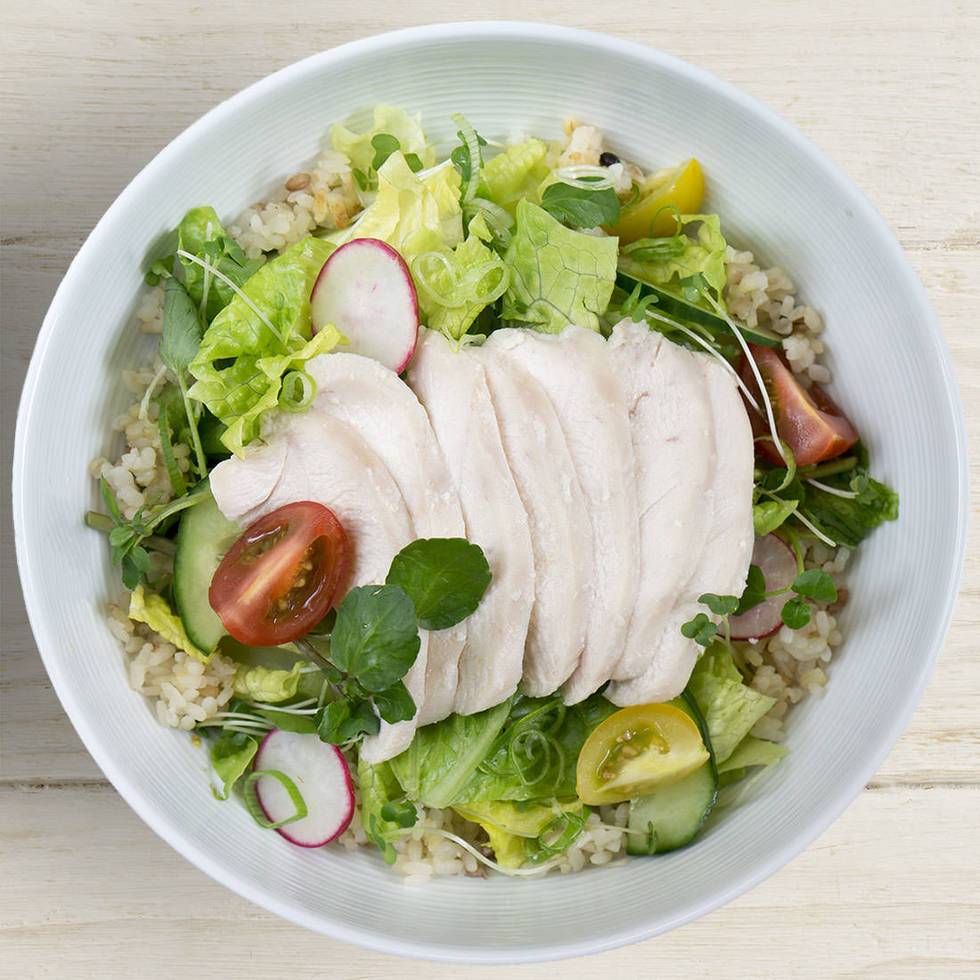 Nine Vegetable, Chicken and Sesame Sozai Salad