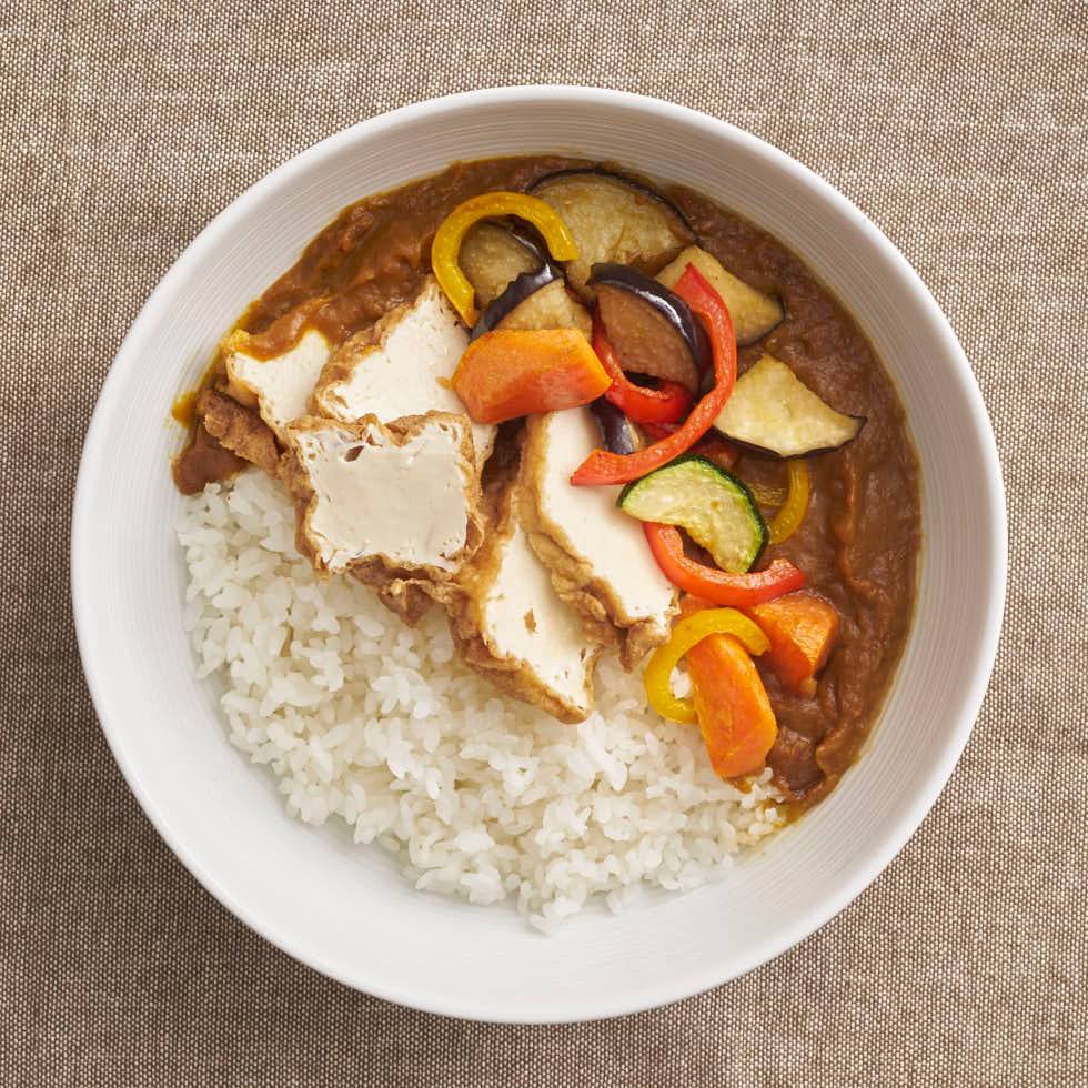 Tofu Curry with home-made stock (V)/ 函館産昆布だしの厚揚げ豆腐カレー