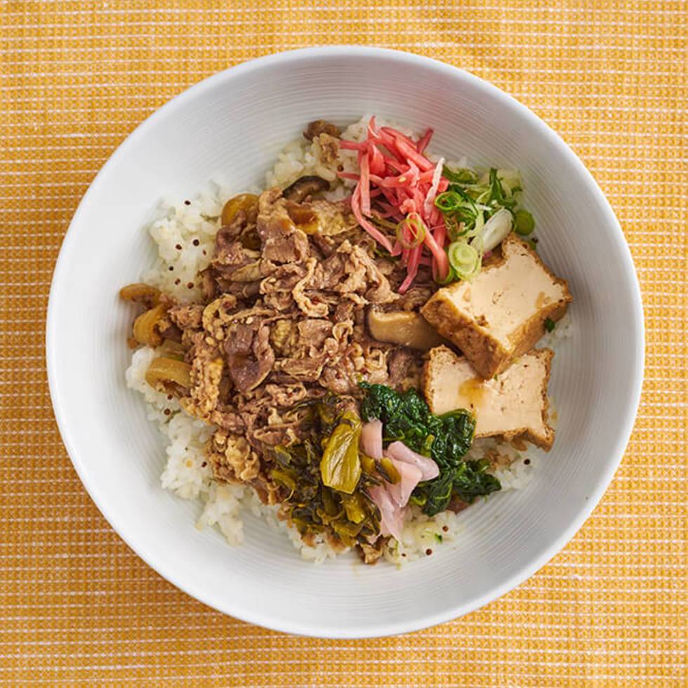 Beef Sukiyaki with Tofu Don (Larger Portion) (GF)
