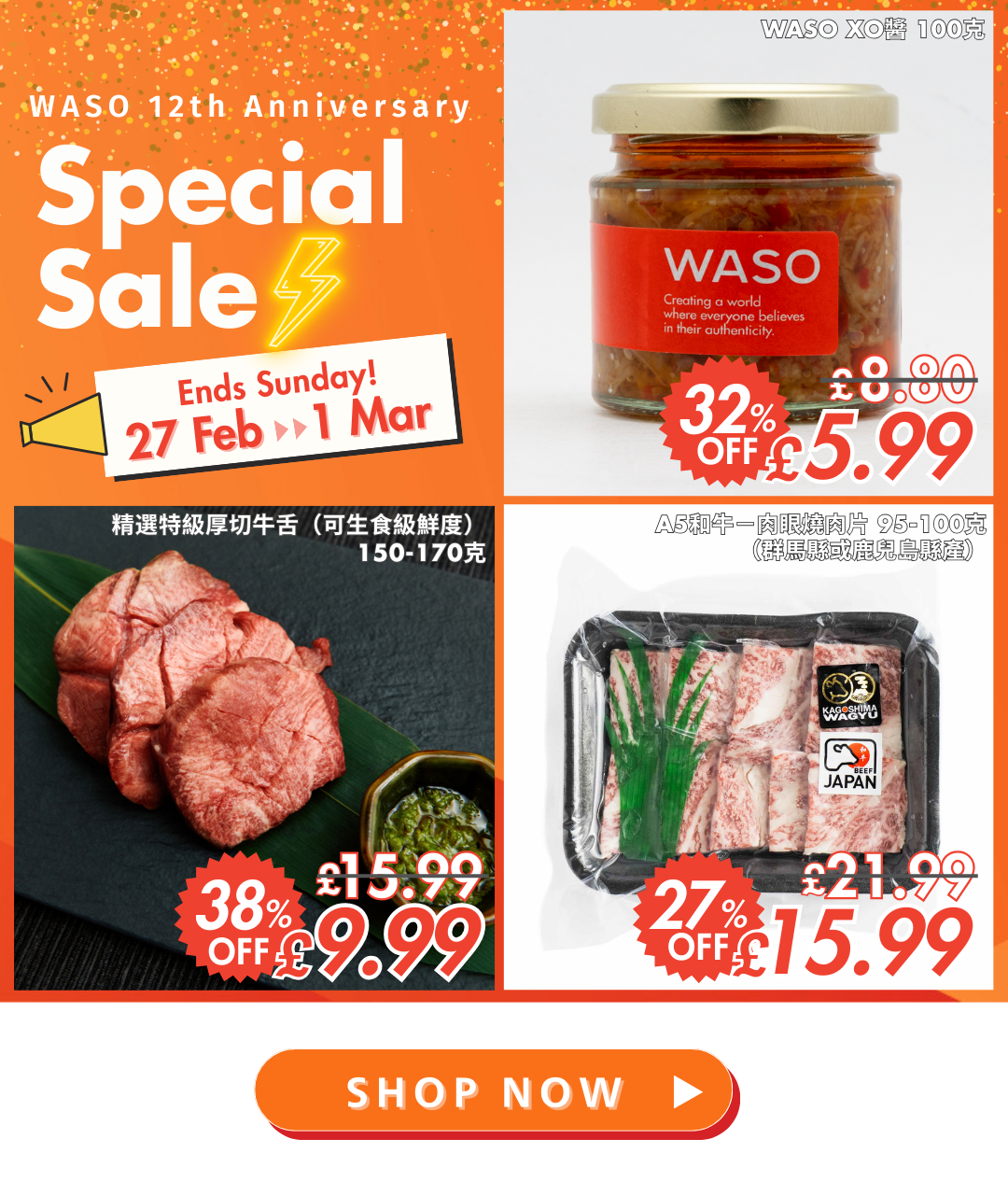 12th Anniversary Special Sale