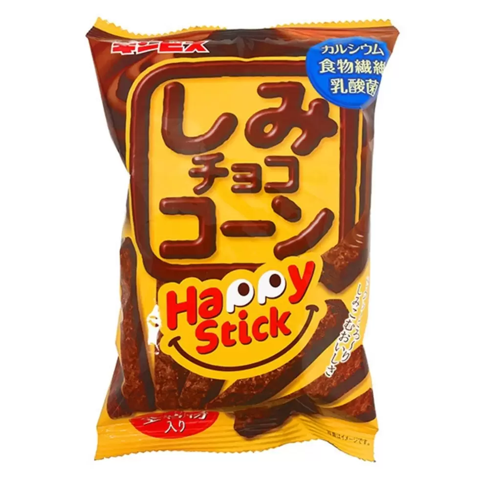 Ginbis Shimi Choco Corn Chocolate Coated Corn Sticks