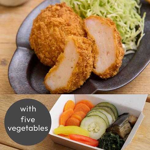 Handmade Prawn Katsu 2pcs (+5 veg)
