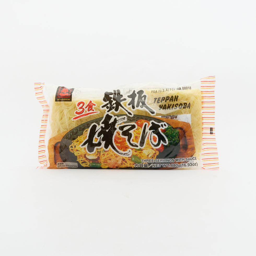 Miyakoichi Yakisoba Noodles With Sauce Sachets 3x160g (Non-frozen/chilled)