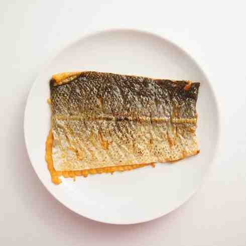 Salted Lemon Salmon Skin with salmon meat 90-100g by Nobu Sakaguchi (15 years at a Michelin star)