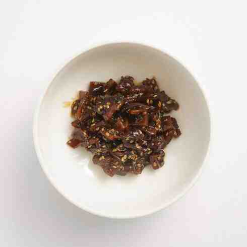 Squid Tentacles Tsukudani (Simmered in Soy Sauce & Mirin) 50g by Nobu Sakaguchi (15 years at a Michelin star)