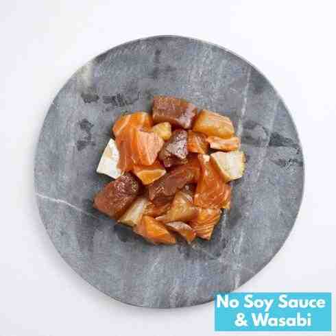 Chopped Sashimi Mix Marinated with Home-made Sauce 90-100g by Nobu Sakaguchi (15 years at a Michelin starred)