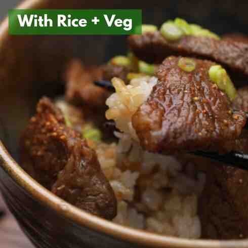 Marinated Beef Short Rib (+Rice & Veg)