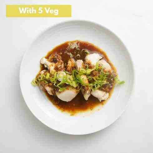 Japanese Style Chicken Thigh with Sweet & Sour Chilli +5 veg *No spring onions 