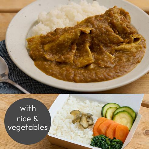 懷舊豬肉咖喱（中辣）（附白飯）