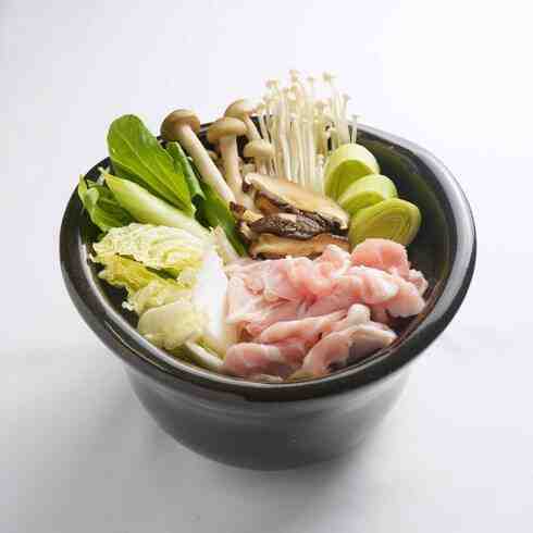 薄切り豚肉のごま豆乳鍋セット (1人前)