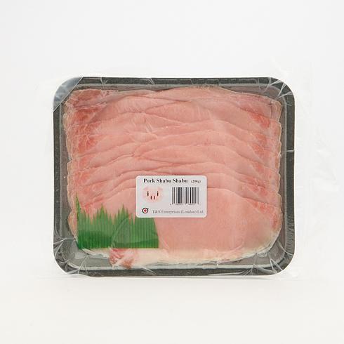 Thinly Sliced Pork Loin for Shabu Shabu From Spain / Belgium 190-200g
