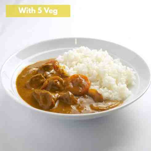 Tender Ox Tongue Curry Stewed for 5 hours (+ 5 Veg without Rice)