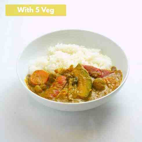 Mushroom & Veg Curry with Homemade Stock (+ 5 Veg wihtout Rice)