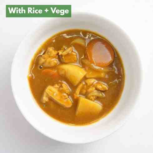 Mild Chicken Curry with Vegetables for Kids 190g (+Rice & 5 Veg)