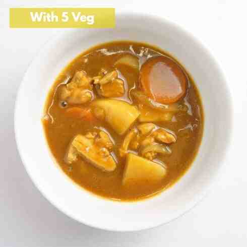 Mild Chicken Curry with Vegetables for Kids 190g (+5 veg) 