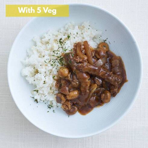 Hayashi Hashed Beef Rice (+ 5 Veg without Rice) 