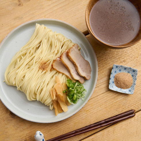Tsukemen (Dipping Ramen) in Chicken Broth with Monohon Noodles