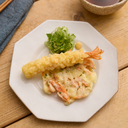 海老天と野菜かき揚げ