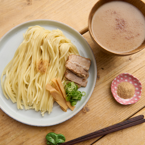 Tsukemen (Dipping Ramen) in Rich Fish Broth with Monohon Noodles (Thick Noodle)