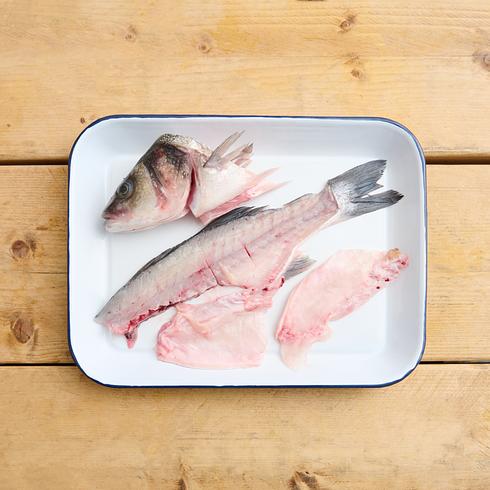 Sea Bass Head & Bones 340-500g by Nobu Sakaguchi (15 years at a Michelin star)