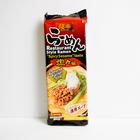 Hikari Miso Menraku Vegetarian Spicy Sesame Tantan Style Ramen Noodles 191g 2 servings