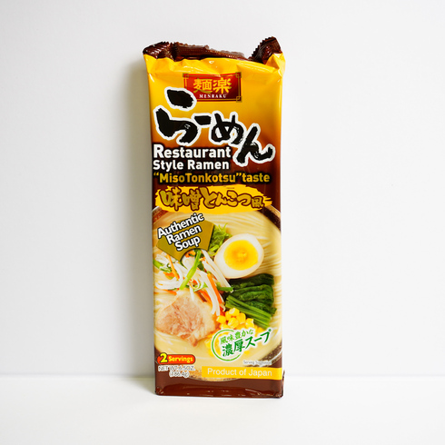 Hikari Miso Menraku Vegetarian Miso Tonkotsu Ramen Noodles 186g, 2 servings