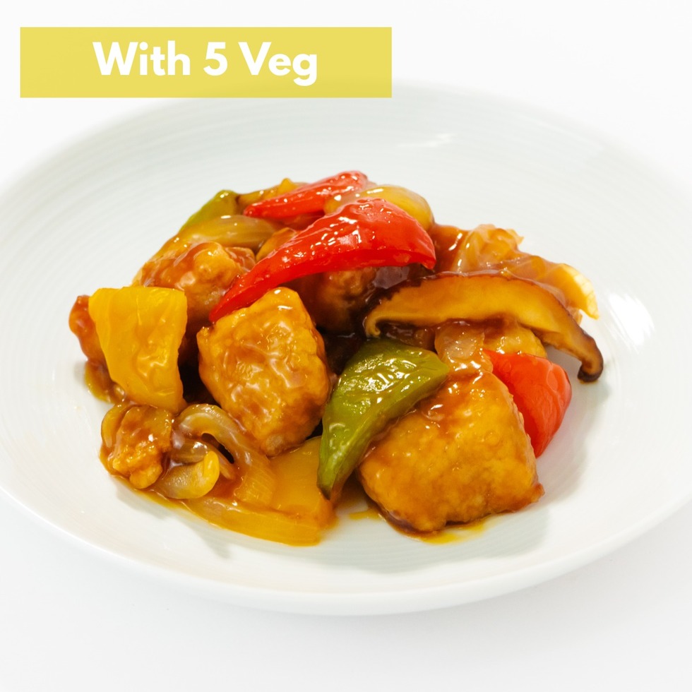 Japanese Style Sweet and Sour Pork with Black Vinegar 180-200g (+5 veg) 