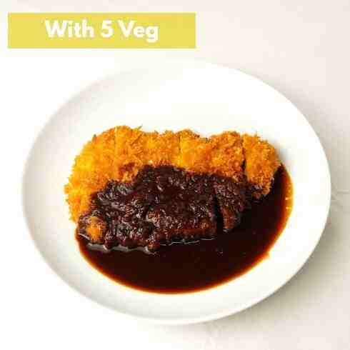 Miso Tonkatsu with Red Miso (+5 veg)