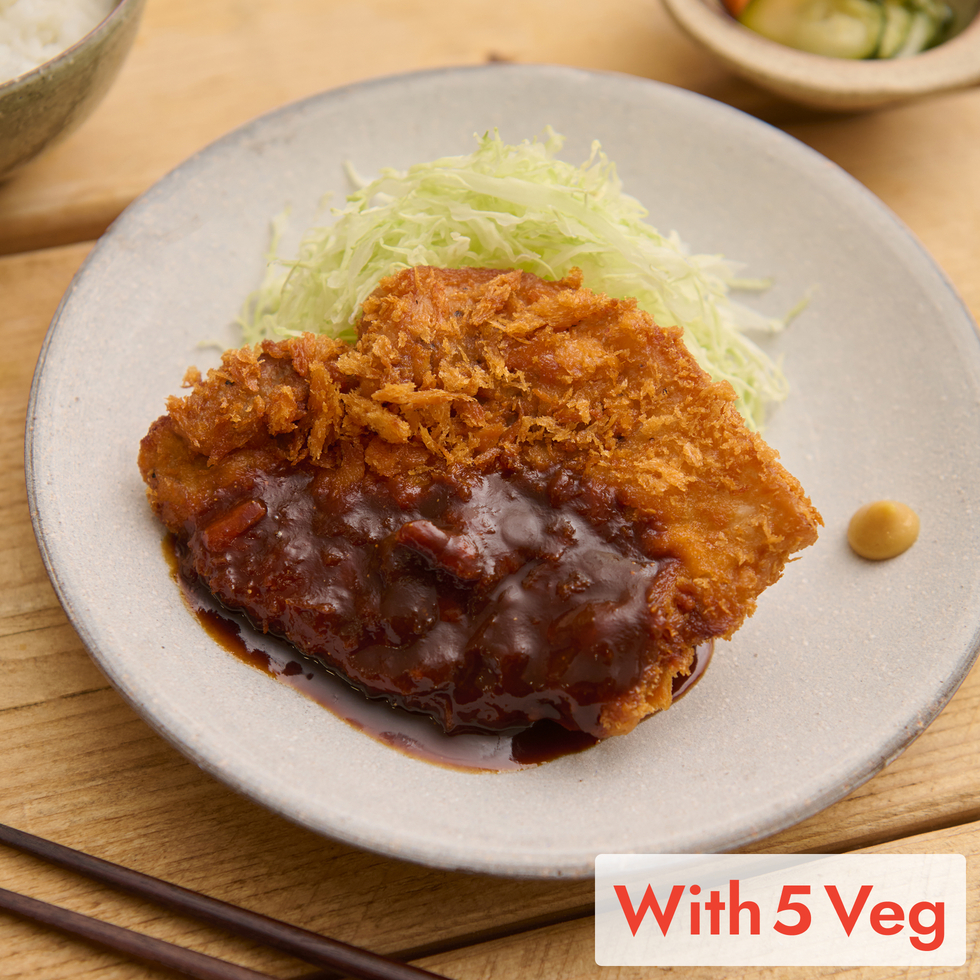 八丁味噌の濃厚味噌かつ（お野菜5種付）
