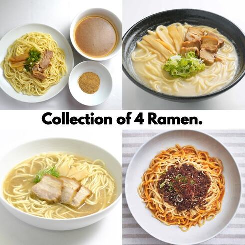 Collection of 4 Ramen (4 Ramen Set with Monohon Noodle) ※Click for details