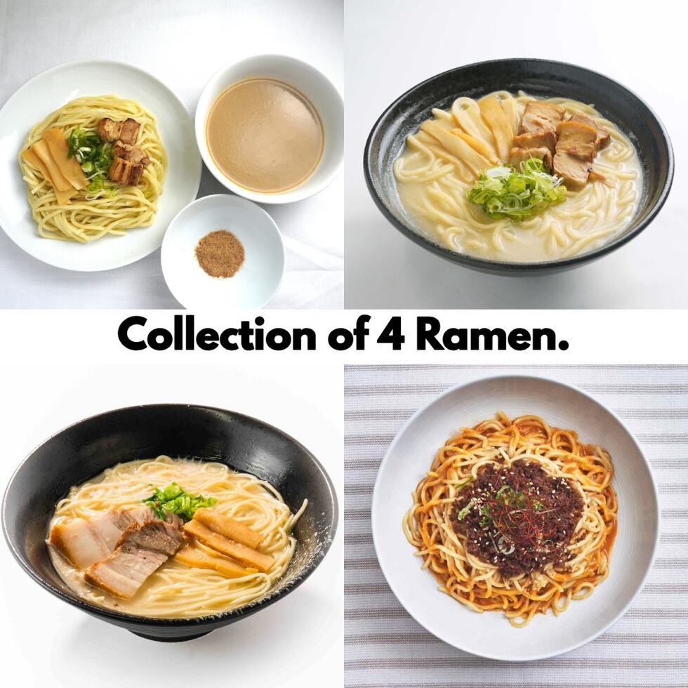 Collection of 4 Ramen (4 Ramen Set with Monohon noodle) ※Click for details