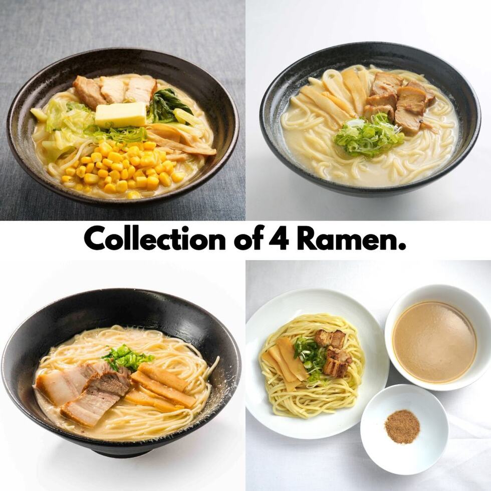 Collection of 4 Ramen (4 Ramen Set with Monohon noodle) ※Click for details