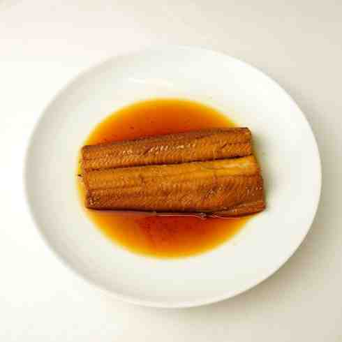Simmered Japanese Conger Eel with Special Soy Based Sauce 60-70g by Nobu Sakaguchi (15 years at a Michelin starred)