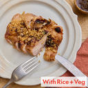 Chicken Garlic Steak (+Rice & Veg)