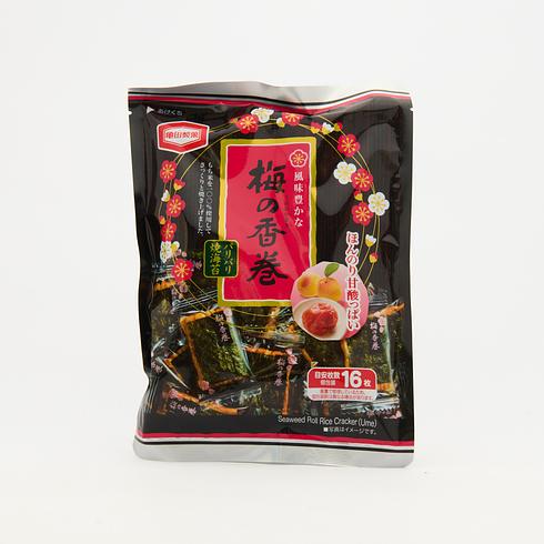 Kamedaseika Seaweed Wrapped Plum Rice Crackers