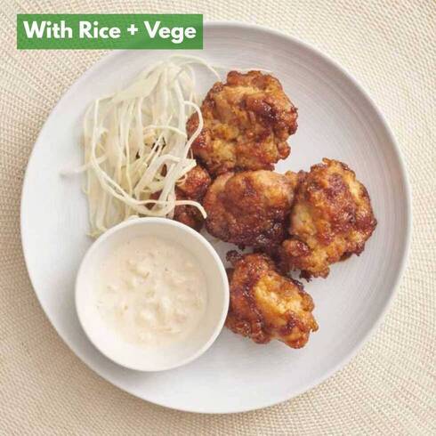 チキン南蛮と自家製タルタル（ご飯・野菜・漬物付）