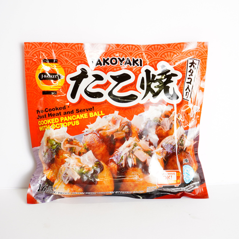 Frozen J-Basket Takoyaki Fried Octopus Balls 480g (16 pieces)