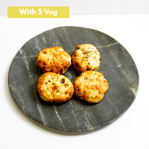 お子様用鶏ひき肉ハンバーグ 4個（お野菜5種付）