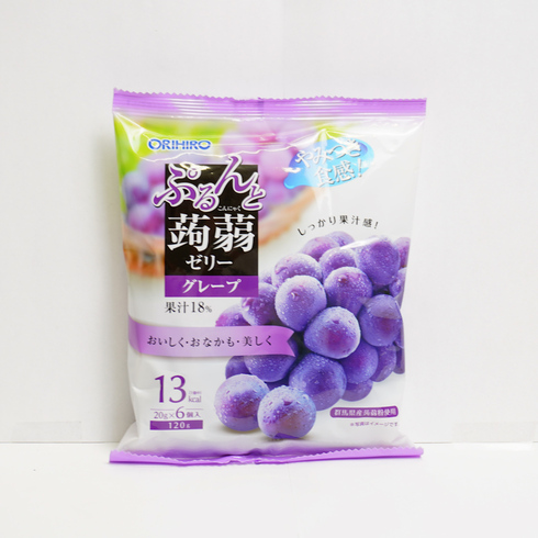 Purunto Konjac Jelly Grape Pouch