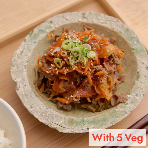  Japanese Style Beef Bibimbap Bowl (+5 veg)