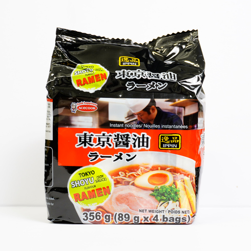 ACECOOK IPPIN INS NOODLES BAG SHOYU FLAVOUR 356g (4 x 89g)